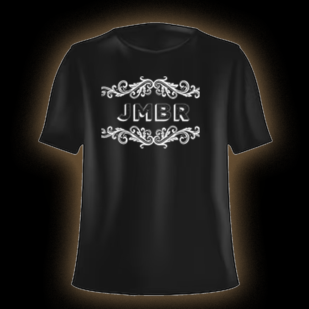 Josh Miller Blues Revue black t-shirt with JMBR logo