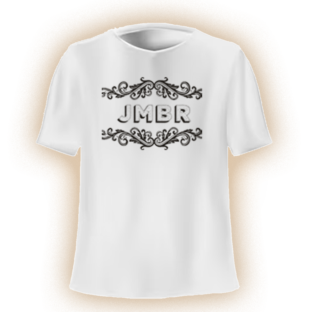 Josh Miller Blues Revue white t-shirt with JMBR logo